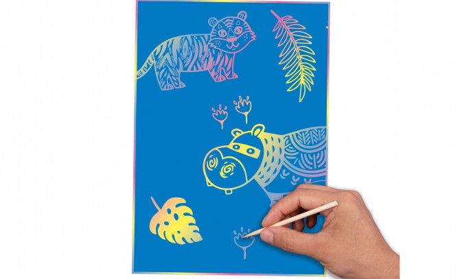 Zestaw wydrapywanek Apli Kids - Magic Scratch Colors A4